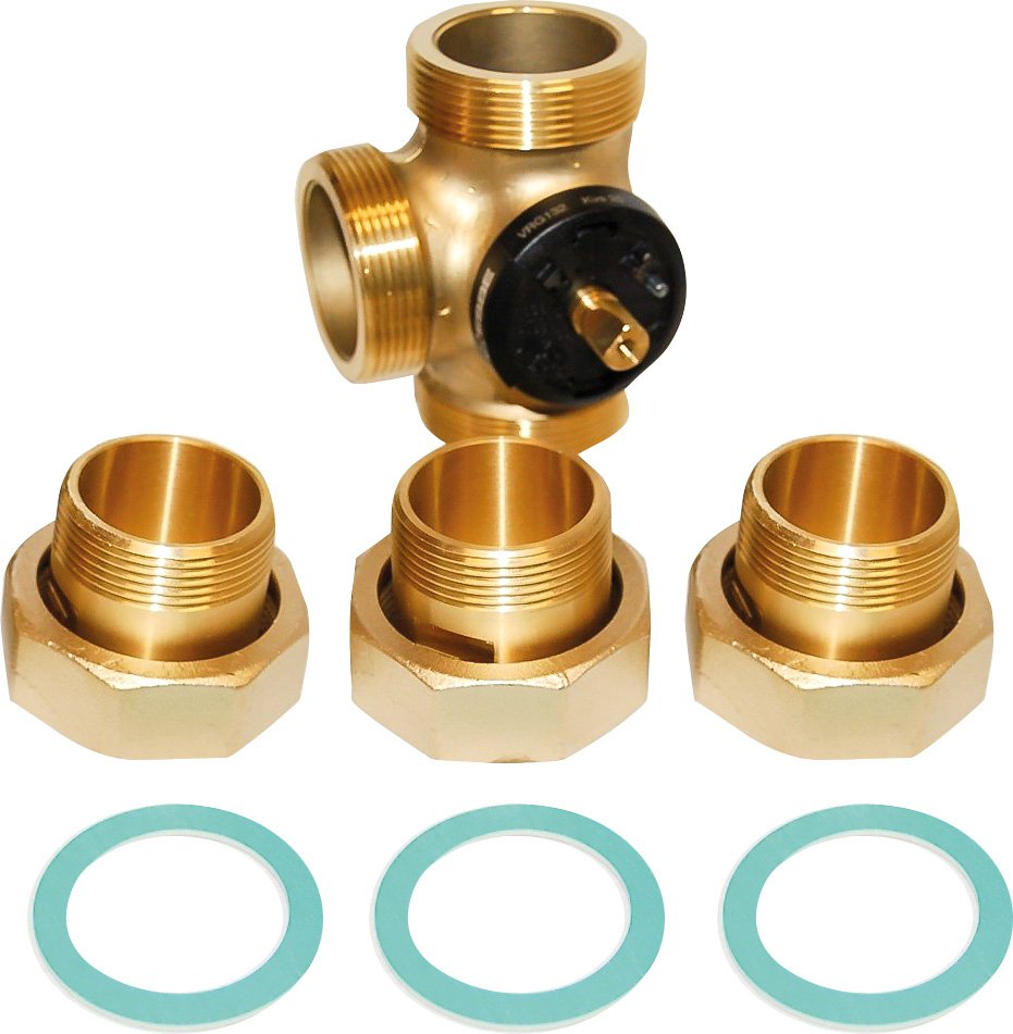 Bosch 3-Wege-Drehventil DN40 Kvs 25, 2" Zubehör für Solewärmepumpen WWV 40 8738208672