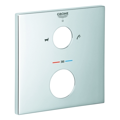 Grohe Rosette eckig für Thermostat-Fertigmontagesets chrom 49103000
