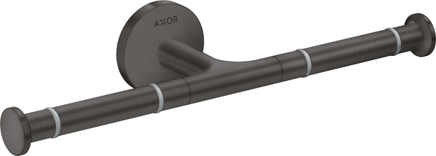 Hansgrohe Toilettenpapierhalter doppelt Axor Universal Circular brushed black chrom 42857340