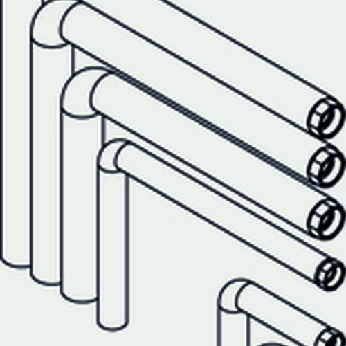 Viessmann Anschluss-Set AP nach rechts, 2 Heizkreise ZK06406