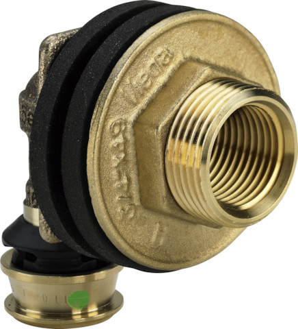 Viega Raxofix Wanddurchführung mit SC-Contur 5332.11 in 16mmxRp1/2xG3/4x55mm 647780