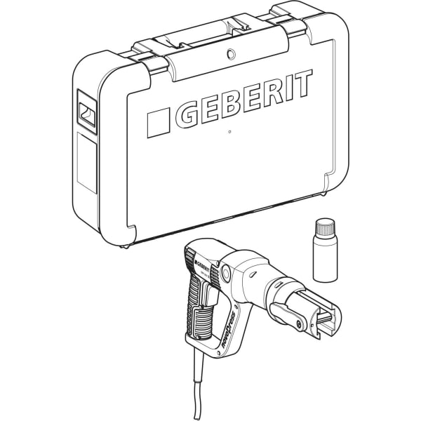 Geberit EFP 203 Pressgerät im Koffer 230 V / 50-60 Hz, Kompatibilität 2 Mapress/Mepla 691.113.P2.1
