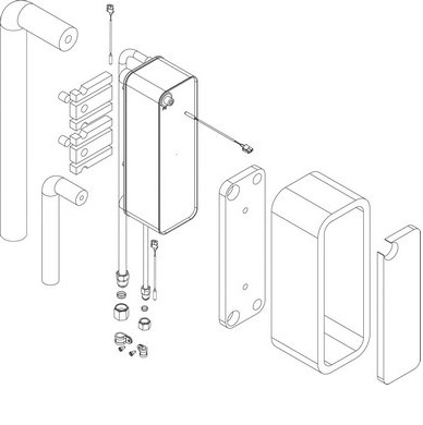 Bosch / Buderus Plattenwärmetauscher PHE 87186467570