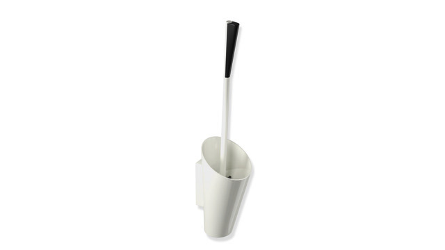 HEWI WC-Bürstengarnitur Serie 801, mit ergonomischem Griff zur Wandmontage, reinweiß 801.20.100 99