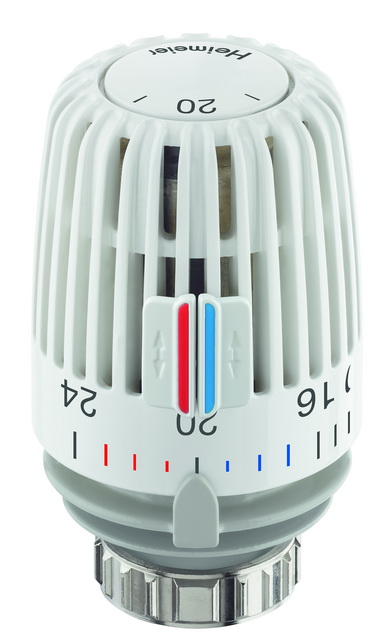 Heimeier Thermostat-Kopf K weiß Standard Skala mit Temperaturwerten 6000-00.600