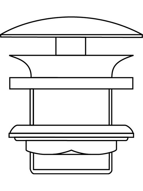Ideal Standard Schaftventil nicht verschliessbar Haube messing, chrom J3291AA