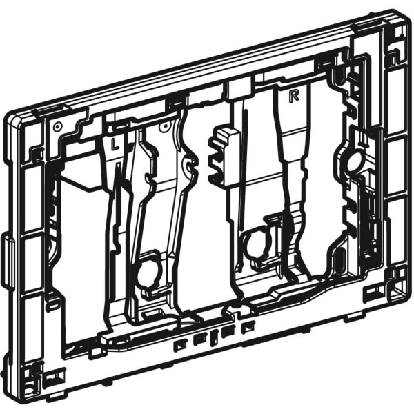 Geberit Schwenkrahmen für DuoFresh Modul mit manueller Auslösung anthrazit 243.974.BZ.1