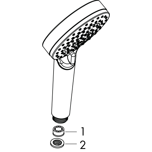 Hansgrohe Handbrause Vario Vernis Blend EcoSmart mattschwarz 26340670