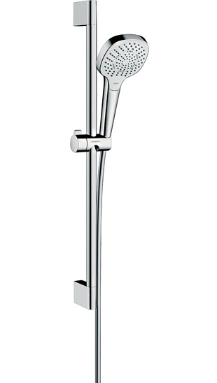Hansgrohe Brauseset Croma Select E Multi EcoSmart/Unica mit Brausestange 650mm weiss/chrom 26581400