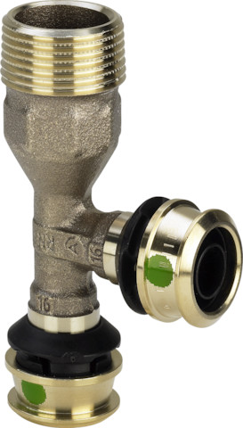 Viega Raxofix T-Stück mit SC-Contur 5326.4 in R3/4x20mmx20mm 647643