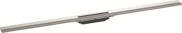 Hansgrohe RainDrain Flex Duschrinne 1200mm kürzbar, Fertigset zur freien Montage gebürstet edelstahl 56047800