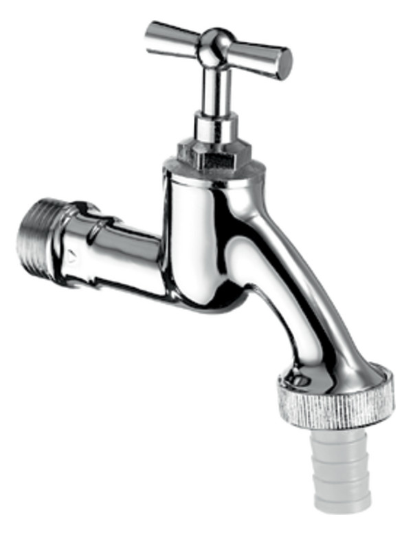 Schell Auslaufventil Knebelgriff, 1/2", mattchrom 034050399