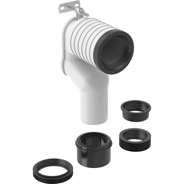 Geberit Set P-Anschlussbogen für Stand-WC weiß-alpin 131.081.11.1