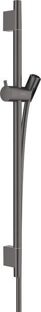 Hansgrohe Brausestange Unica S Puro 650mm mit Isiflex Brauseschlauch 1600mm, Brushed Black Chrome 28632340