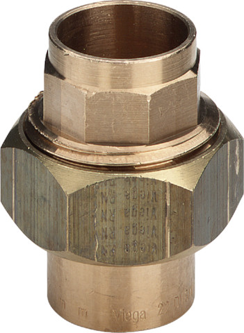 Viega Verschraubung Rotguss 94330 flachdichtend in 35mm 176174