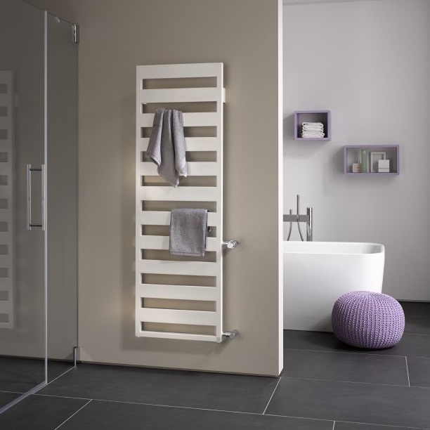 Kermi Casteo-D Designheizkörper H: 153,3 B: 60cm weiß, rechts CTN1D1500602RXK