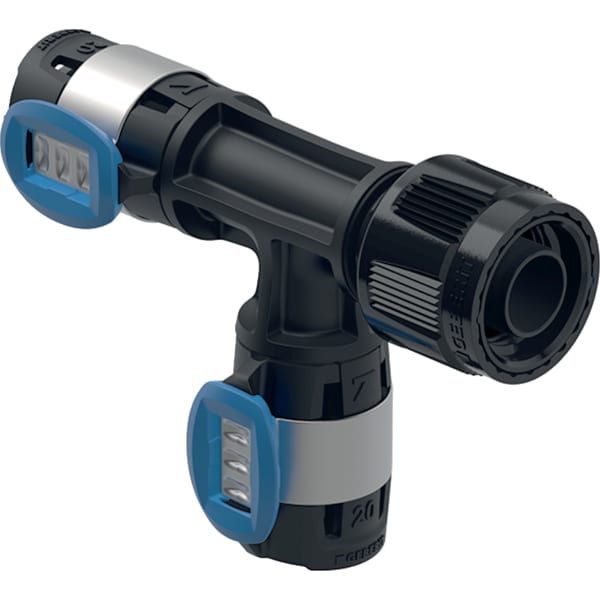 Geberit FlowFit Übergangs-T-Stück mit MasterFix PPSU d20-d20-MF20 620.781.00.1