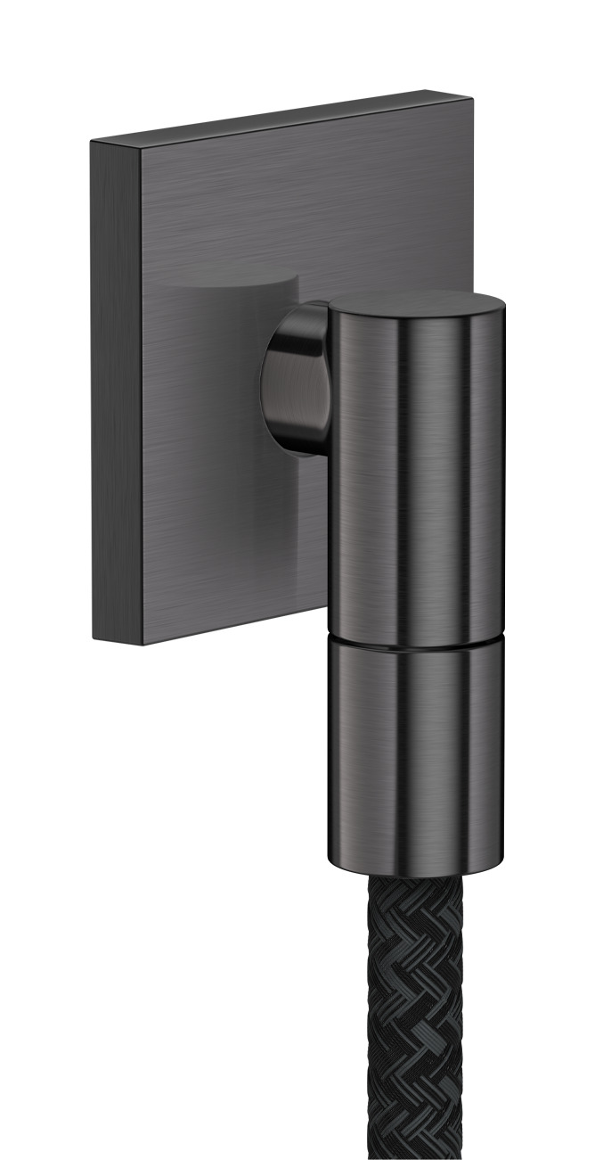 Hansgrohe Wandanschluss Axor Wall outlet Fine eckig G 1/2" brushed black chrom 36738340