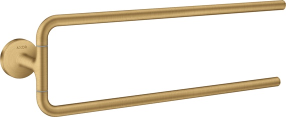 Hansgrohe Handtuchhalter zweiarmig Axor Universal Circular brushed gold optik 42822250