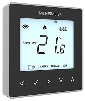 Heimeier neoStat V2 Raumthermostat 230 V, Smart Home, schwarz 1500-01.507