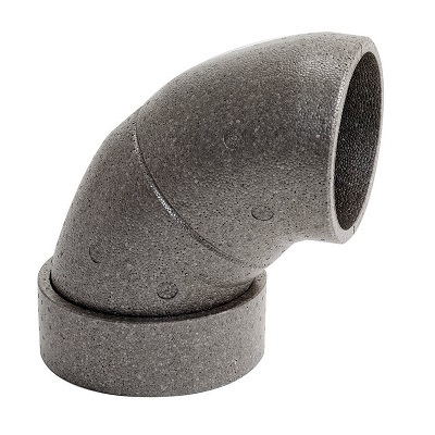 Vaillant EPP Bogen Durchmesser 180/150 mm, 90 Grad mit integrierter Verbindungsmuffe 0020210950