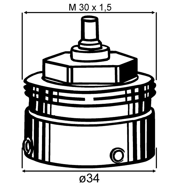 Heimeier Adapter für Danfoss RAV-Ventile Heimeier Thermostat-Köpfe 9800-24.700