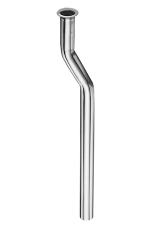 Schell Spülrohr Verkröpfung 25, d:18, L:293mm, chrom 502230699