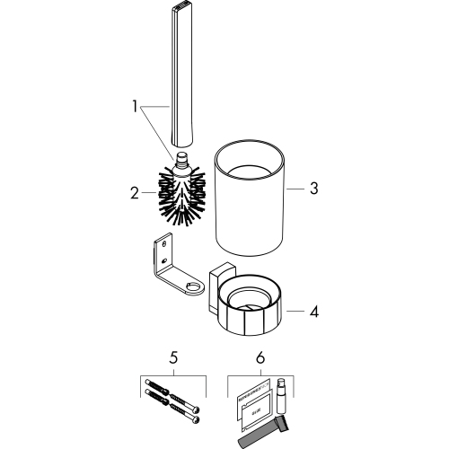 Hansgrohe Toilettenbürstenhalter WallStoris mattweiss 27927700