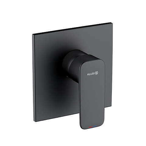 Kludi PURE&STYLE UP-Brause Einhandmischer Feinbau-Set mit Funktionseinheit mattschwarz 407553975