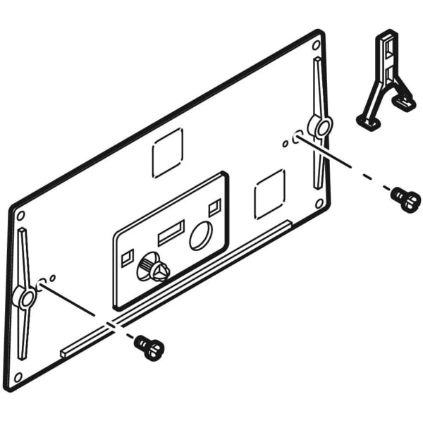 Geberit Schutzplatte mit Bügel und Hebelmechanik transparent 240.026.00.1