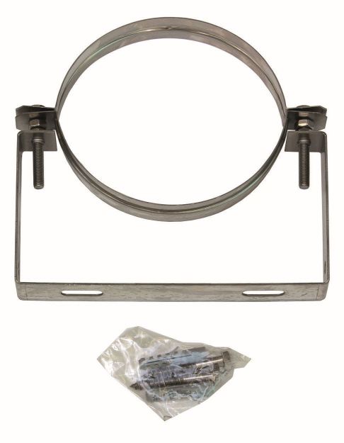 Vaillant Außenwandhalterung d:160mm 50 bis 90mm verstellbar, Edelstahl 0020106400