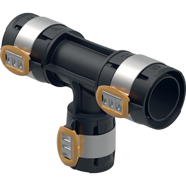 Geberit FlowFit T-Stück reduziert PPSU d75-50-75 620.137.00.1