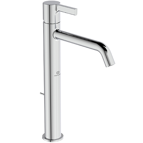 Ideal Standard Waschtischarmatur JOY, mit verlängertem Sockel mit Ablaufgarnitur Ausladung 170mm, chrom BC781AA