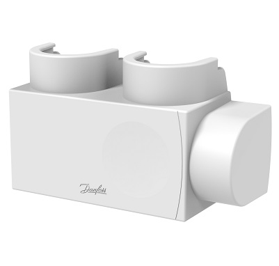 Danfoss Kunststoffabdeckung für VHS-DV Eck, Fühler links in weiß RAL9016, Heizkörper 1/2" 013G7966