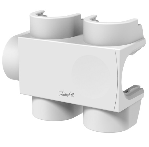 Danfoss Kunststoffabdeckung für VHS-DV Durchgang, Fühler rechts in weiß RAL9016, Heizkörper 1/2" 013G7956