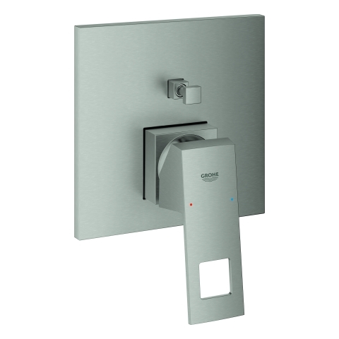 Grohe Einhand-Wannenbatterie Eurocube supersteel Fertigmontage-Set für Rapido SmartBox 24062DC0