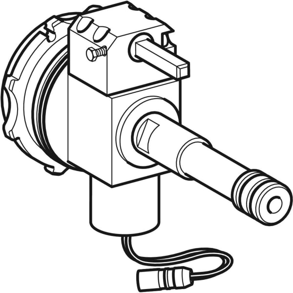 Geberit Ventilblock zu Waschtisch-Armaturen Typen 87 und 88, mit Mischer und Griff 242.127.00.1