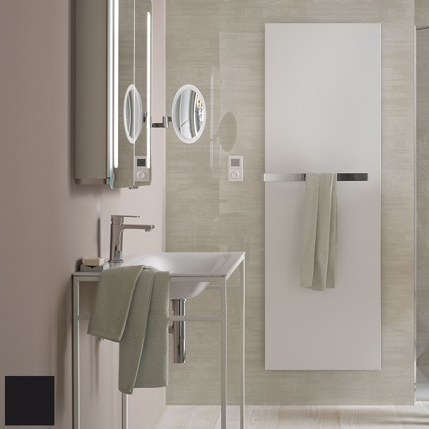 HSK Designheizkörper Infrarot Retango, H: 180, B: 60 cm, graphit-schwarz, Metallfront 8386180-173