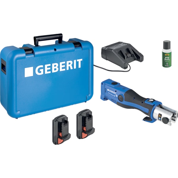 Geberit ACO 203plus Pressgerät im Koffer CEE 7/16, 18V, Kompatibilität  2, für Mapress/Mepla 691.218.P1.2
