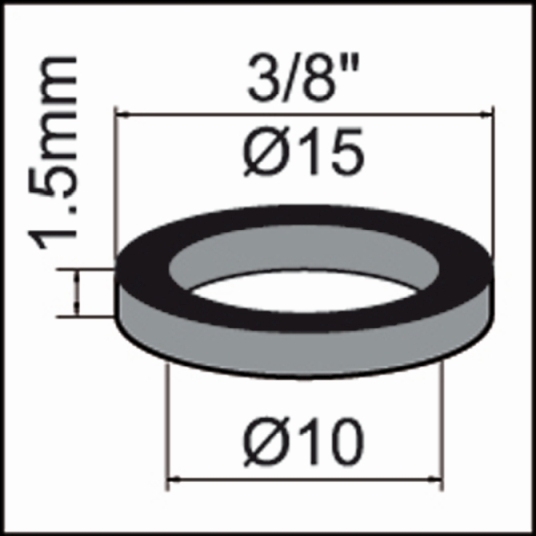 Neoperl Fiberdichtung 3/8" 10 x 15 x 1.5mm 78110094