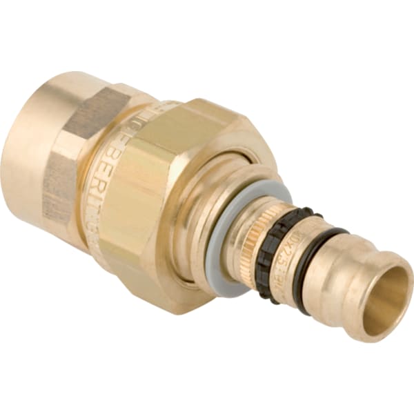 Geberit Mepla Übergangsverschraubung mit IG Rotguss d63-Rp2 607.595.00.5