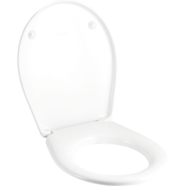 Geberit Renova Comprimo WC-Sitz, weiß Scharniere Edelstahl 571044000