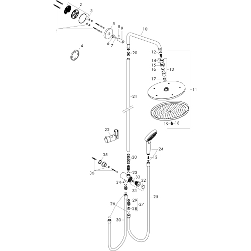 Hansgrohe Showerpipe Croma Select S 280 Reno chrom 26793000