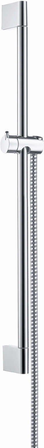 Hansgrohe Brausestange Unica'Crometta 650mm chrom mit Metaflex Brauseschlauch 1600mm 27615000
