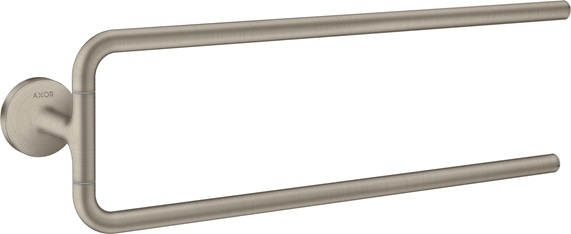 Hansgrohe Handtuchhalter zweiarmig Axor Universal Circular brushed nickel 42822820