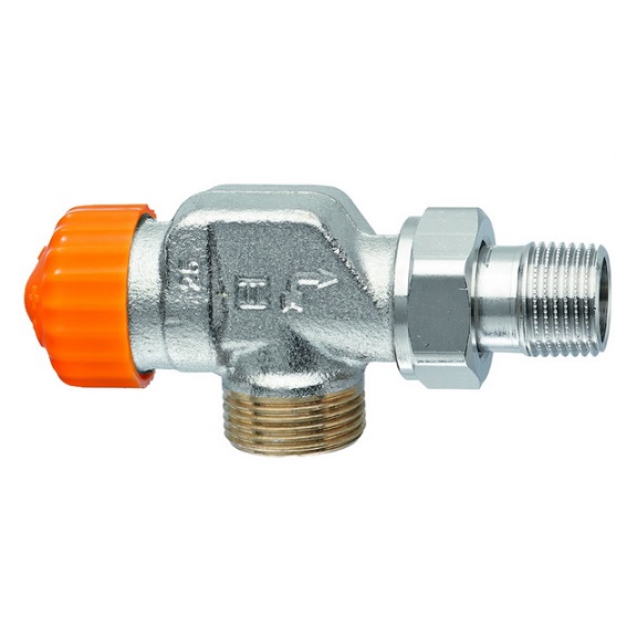 Heimeier Thermostatventil Eclipse, Axialform, DN15, Außengewinde G3/4 automatische Durchflussregelung 3937-02.000