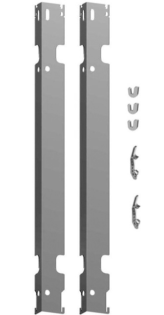 Kermi Wandkonsolen-Set lang für Verteo Bauhöhe 1200mm, weiß ZB02610006