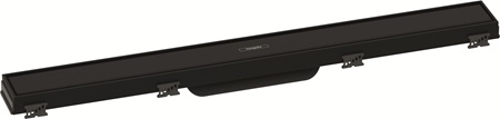 Hansgrohe RainDrain Match Duschrinne 700mm mit höhenverstellbaren Rahmen schwarzmatt 56037670