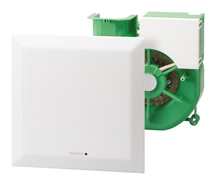 Helios ELS NFC F Ventilatoreinsatz mit Fassade 7,5-100 m3/h, RH Sensor Timer Intervall 40762
