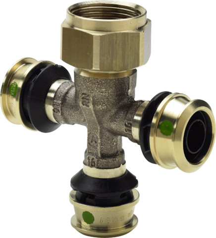 Viega Raxofix Verteiler mit SC-Contur 5326.08 in 16mmxG3/4-3fach 645625